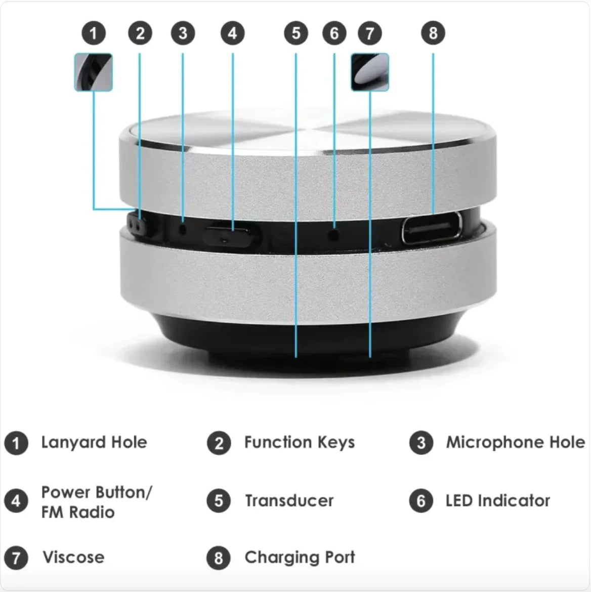 Gadget Tech Portable Bluetooth Speaker